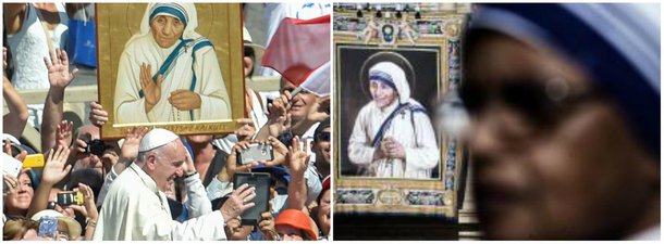 Em missa de canonização celebrada neste domingo 4 na Praça São Pedro, no Vaticano, o papa Francisco declarou santa Madre Teresa de Calcutá. A cerimônia contou com a presença de cerca de 120 mil fiéis de diversas partes do mundo