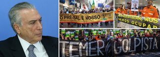 Todas as medidas propostas pelo interino Michel Temer, que tem apenas 13% de aprovação, são reprovadas pela grande maioria da população brasileira; pesquisa Vox Populi divulgada nesta sexta-feira 5 mostra que 86% dos brasileiros são contra o aumento da jornada de trabalho e 82% consideram que elevar a idade para a aposentadoria "é uma medida ruim e vai prejudicar as pessoas"; ainda de acordo com o levantamento, 51% dos entrevistados são contra o fim do monopólio no pré-sal; todas essas são medidas consideradas prioritárias na economia para o governo interino