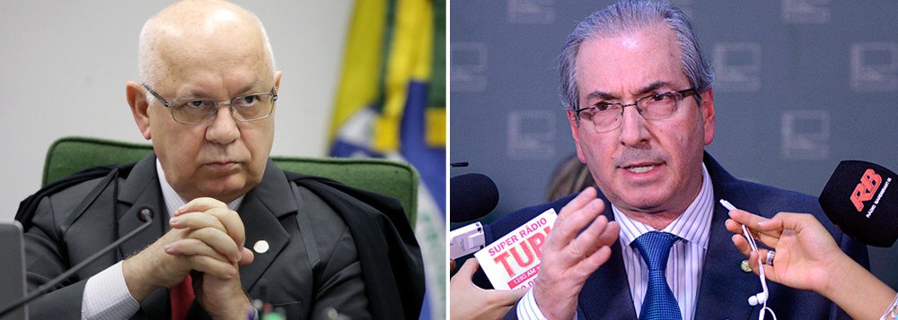 Renúncia de Eduardo Cunha (PMDB-RJ) à presidência da Câmara não altera a decisão do ministro Teori Zavascki, relator das ações penais conta ele no STF, que o proibiu de frequentar as instalações da Casa; Cunha continua precisando pedir autorização ao ministro para ter acesso às dependências da Câmara; com a renúncia, os processos contra Cunha devem ser julgados pela Segunda Turma da Corte e não mais pelo plenário, composto por 11 ministros