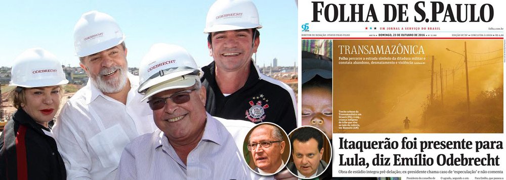 "Lula é exagerado. Depois do fabuloso triplex do Guarujá, o homem 'ganhou' um estádio de futebol, o 'Itaquerão', de presente do generoso Emilio Odebrecht, que recebeu mais de R$ 1 bilhão pela a obra. Trata-se da piada do domingo, publicada pela Folha, que, infelizmente, não saiu na coluna do Sensacionalista", diz o jornalista Clayton Netz; ele lembra que o Itaquerão contou com incentivos de Geraldo Alckmin e Gilberto Kassab, deixando uma dívida de R$ 900 milhões para o Corinthians;  "Presente do generoso Emilio ao corintiano Lula? Só se for presente de grego", diz Clayton, pontuando que o caso só se compara, em matéria de absurdo, à falsa doação eleitoral de R$ 75 milhões feita por uma beneficiária do Bolsa-Família