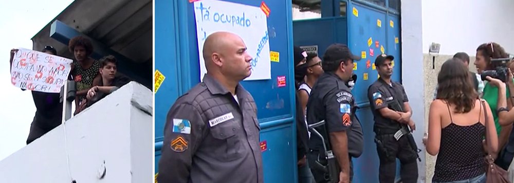 Nove dias após o Batalhão de Choque ter retirado à força um grupo de estudantes do interior do prédio da Secretaria estadual de Educação, no Santo Cristo, na região central do Rio, estudantes da rede pública voltaram a ocupar o local; eles reivindicam um encontro com o governador em exercício Francisco Dornelles; em um dos portões do prédio, cartazes foram fixados com dizeres como “Tá ocupado, tá tudo ocupado” e “chega de descaso com a educação”