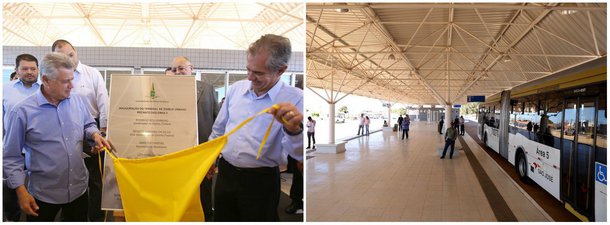 O governador do Distrito Federal, Rodrigo Rollemberg, inaugurou ao lado do secretário de Mobilidade, Marcos Dantas, o novo terminal rodoviário no Recanto das Emas; cerca de 70 mil pessoas serão beneficiadas com a estação, que terá 16 linhas e 72 ônibus e será responsável por 327 viagens que serão feitas pelas empresas Urbi, São José e Marechal; o terminal faz parte do programa de mobilidade urbana Circula Brasília; o investimento para a reforma do terminal Recanto das Emas II foi de R$ ​2,9 milhões; o recurso é proveniente dos R$ 33 milhões de contrato firmado em 2008 com o Banco Interamericano de Desenvolvimento (BID)