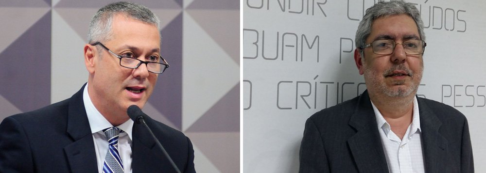 A Advocacia-Geral da União (AGU), comandada pelo ministro interino Fábio Osório, pediu ao Supremo Tribunal Federal a revogação da decisão do ministro Dias Toffoli que permitiu o retorno ao cargo do diretor-presidente exonerado da EBC o jornalista Ricardo Melo; a AGU alegou "desvio de finalidade" na decisão da presidente Dilma Rousseff de nomear Melo para o cargo na véspera de seu afastamento e ressalta que isso é notado ao se observar a "linha editorial" da empresa em defesa de Dilma