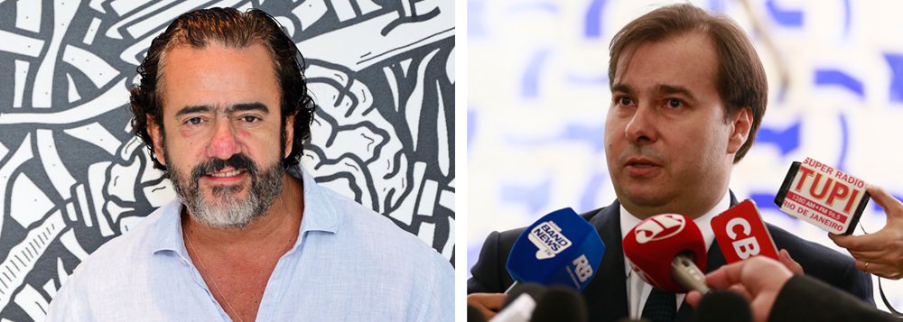 "Os contrapontos ao termo 'golpista' e à expressão 'fora, Temer' são pífios. Surgiu a ideia de divulgar o slogan 'Bora, Temer', mas acho horrível. 'Fora, ladrão', então, é pior ainda", disse Rodrigo Maia (DEM-RJ), presidente da Câmara e, na prática, o novo vice-presidente da República, numa crítica direta aos slogans criados por Elsinho Mouco, marqueteiro de Michel Temer