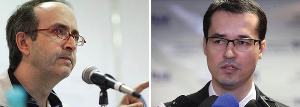 Blogueiro de Veja fica indignado ao ver a cúpula do PMDB de Michel Temer ser acusada pelo procurador da Lava Jato de ter tentado atrapalhar as investigações; para Reinaldo Azevedo, Deltan Dallagnol "se alinha com o PT e tenta encostar Zavascki e o STF contra a parede"; "Ele comprou, sem reservas, a tese do PT de que os peemedebistas tramam contra a investigação. Isso é o que diz Lula. Isso é o que diz Dilma. Isso é o que diz José Eduardo Cardozo"