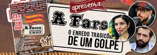 Projeto apresenta o show/espetáculo "A Farsa - O enredo tragicômico de um Golpe" nesta terça-feira 23 no Circo Voador, no Rio de Janeiro; ingressos estão sendo vendidos a preços populares - R$ 20 mais um quilo de alimento não perecível - nas bilheterias da casa ou pela internet; fazem parte do grupo de artistas os atores Letícia Sabatella e Gregório Duvivier, os cantores Tico Santa Cruz, Chico César, Edgar Scandurra e Geraldo Azevedo, além de várias outras bandas