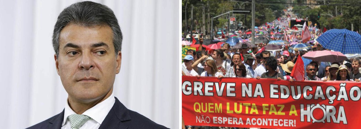 A perspectiva de mais um calote por parte do governador Beto Richa (PSDB), atiçou os ânimos dos servidores estaduais, em especial os da área de educação; governo alega que a a revogação do reajuste do funcionalismo está atrelada à discussão, em Brasília, do Projeto de Lei Complementar 257/2016, que trata da renegociação da dívida dos estado; bancada de oposição diz que Richa usa o argumento como "cortina de fumaça" para aprovar na Assembleia Legislativa o calote contra os servidores públicos; serviores jpa falam em uma nova greve geralpara presionar o govern