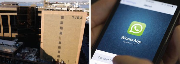 Em protesto contra a decisão que bloqueou o aplicativo Whatsapp no Brasil, o grupo de hackers Anonymous anunciou nesta terça-feira, 19, que organizou um ataque contra o site do Tribunal de Justiça do Estado do Rio de Janeiro, jurisdição de onde partiu a ordem que suspendeu o app; segundo o Anonymous, a página do TJ-RJ saiu do ar por conta de um ataque DDoS. "A balança da justiça hoje equilibra-se com o crime de um lado e o dinheiro do outro. Eis que aqui repetimos o gesto de V, na destruição de um símbolo que há tempos desvirtuou-se", disse o grupo no anúncio do ataque