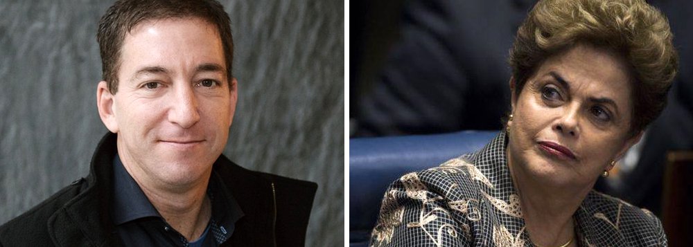 Jornalista norte-americano Glenn Greenwald, do site The Intercept, faz a crítica que a imprensa brasileira não faz sobre o processo de impeachment: "uma presidente eleita duas vezes está sendo tirada de seu cargo por uma gangue de criminosos, para pôr no lugar uma facção de direita não eleita e inelegível"