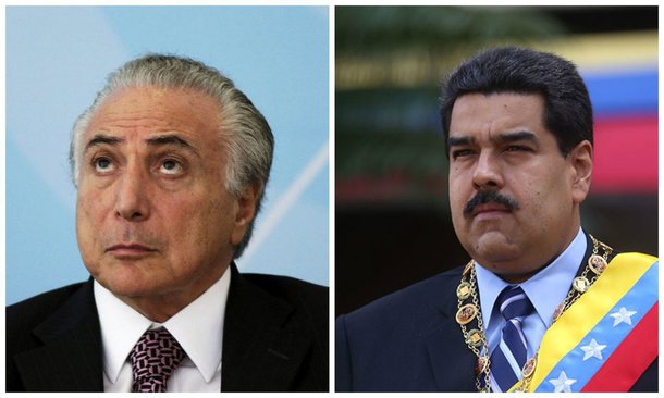 Em carta enviada às chancelarias dos países do Mercosul, a Venezuela, de Nicolás Maduro, comunicou que está assumindo a presidência do Mercosul, a despeito da oposição de Brasil e Paraguai – dois países que viveram rupturas democráticas, com seus golpes parlamentares; "Informamos que, a partir de hoje, a República Bolivariana da Venezuela assumirá com beneplácito o exercício da Presidência Pro Tempore do Mercosul, com fundamento no artigo 12 do tratado de Assunção e em correspondência com o artigo 5 do Protocolo de Ouro Preto", diz o documento assinado pela chancelaria de Maduro, que desafiou a posição de Temer