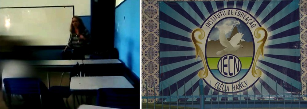 Uma professora do Instituto de Educação Clécia Nanci, em São Gonçalo, região metropolitana do Rio, foi afastada de suas funções após chamar um aluno negro de “macaco” antes do início de uma aula; em um vídeo que circula na internet, a professora, irritada com atitudes do jovem de 14 anos, afirma: “você olha para o seu rabo, seu macaco”; no momento da ofensa, alunos gravavam o ocorrido, o que possibilitou a divulgação do caso