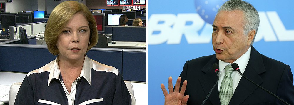 “Apesar de Machado dizer que desviou mais de R$ 100 milhões para a cúpula do PMDB, ele citou Renan (R$ 32 milhões!), Sarney, Jucá e o insaciável Edison Lobão, mas excluiu desse bolo justamente o próprio presidente do partido, que era Temer. Não disse que despejou dinheiro em campanhas, em contas ou no bolso de Temer. No máximo, disse que ele voltou a presidir a sigla para desempatar a disputa entre deputados e senadores peemedebistas por dinheiro”, diz Eliane Cantanhêde, tentando aliviar a barra do interino 