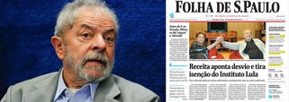 Assessoria de imprensa do ex-presidente Lula desmente reportagem da Folha de S. Paulo publicada nesta segunda-feira 29 que informa que a Receita Federal retirou a isenção fiscal do Instituto Lula por desvio de finalidade e quer cobrar até R$ 12 milhões da entidade; nota diz que o instituto "não recebeu qualquer notificação"; "A matéria publicada, além de ser caluniosa, faz crer que seria embasada por supostas informações que teriam sido obtidas ilicitamente através de vazamentos seletivos que já se tornaram rotina no Brasil. Não por acaso, a matéria é divulgada exatamente no dia do depoimento da presidenta Dilma Rousseff no Senado Federal e com a presença do ex-presidente Lula", diz trecho do texto