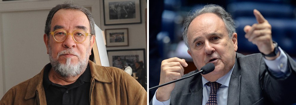 Jornalista e escritor Fernando Morais, que disse que devolveria o prêmio Manuel Bomfim pela obra Chatô – O Rei do Brasil de Cristovam Buarque, quando era governador do Distrito Federal, por não querer nada de golpista, volta a rebater o atual senador, que publicou resposta a Morais; "Lento, quase catanônico na hora de se decidir sobre o golpe, o senador cristóvam buarque revela-se ligeirinho na hora de se defender", escreve Morais, que também rebate o colunista Ricardo Noblat, do Globo; leia a íntegra