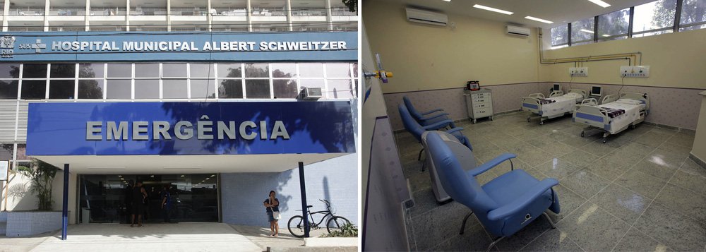 A Prefeitura do Rio entregou à população a nova Emergência do Hospital Municipal Albert Schweitzer, em Realengo, Zona Oeste da cidade; a setor passou por uma reformulação completa e, a partir de agora, conta com alas exclusivas para o atendimento de adultos, crianças e gestantes, o que vai beneficiar mais de 15 mil pessoas por mês; além disso, a unidade ganhou ainda um novo espaço de Acolhimento da Família, climatizado e humanizado para receber os visitantes diariamente das 8h às 20h; municipalizado em janeiro, o Hospital Albert Schweitzer já recebeu investimento de R$ 29 milhões em infraestrutura e novos equipamento, de acordo com o executivo municipal