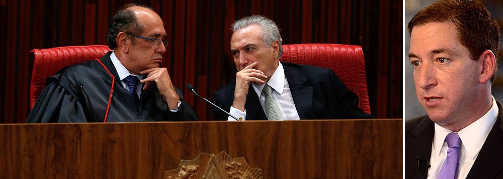 Em entrevista à Carta Capital, o jornalista Glenn Greenwald, do site The Intercept, disse que não há dúvidas sobre os motivos do impeachment; "Qualquer que seja a definição de 'golpe', ela se enquadra no que foi feito no Brasil com relação à presidenta Dilma Rousseff. Houve envolvimento de políticos, da Justiça, da mídia e dos militares", afirmou; Greenwald não poupou críticas à atuação do ministro Gilmar Mendes, do STF; "É impensável ver um juiz encontrando-se com políticos, almoçando com políticos"