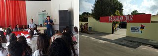 O número de escolas reconstruídas e ampliadas foi alcançado pelo programa “Escola Digna” no Maranhão; iniciativa do governo estadual, o programa entregou mais seis unidades escolares reformadas neste final de semana; dessa vez, os municípios contemplados foram Gonçalves Dias, São Bento, Bacurituba, Cândido Mendes, Tuntum e Dom Pedro; com as novas unidades, já são mais de 30 mil estudantes beneficiados em 33 municípios
 