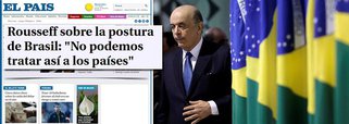 Maior jornal do país repercute a crítica feita pela presidente Dilma Rousseff nesta quarta-feira 17, quando chamou de "escândalo" a denúncia do chanceler uruguaio, Rodolfo Nin Novoa, de que o chanceler interino, José Serra, tentou comprar o voto do Uruguai no Mercosul contra a Venezuela; jornal também noticia que Nin Novoa pediu desculpas a Serra "para reduzir os danos"