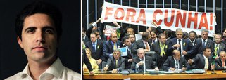 "Ao assumir a cadeira, criou uma bancada particular maior do que qualquer partido e passou a sonhar até com a Presidência. A Lava Jato interrompeu a ascensão meteórica, mas Cunha não jogou a toalha. Chantageou governo e oposição e, ao se sentir rifado pelo PT, abriu o processo de impeachment como ato deliberado de vingança", diz o colunista Bernardo Mello Franco 