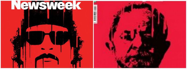 Em mais um ataque ao ex-presidente Lula, a capa da revista Veja dessa semana traz uma estranha referência visual; a edição apresenta um fundo com vermelho estourado e o rosto de lula em tinta preta escorrendo, muito similar uma capa da revista norte-americana Newsweek de outubro de 2011, sobre a morte por linchamento do ex-ditador líbio Muammar al Gaddafi; professor Reginaldo Nasser, especialista em relações internacionais, diz que a capa da Veja busca induzir ao linchamento de Lula; "Quem lincha e/ou induz ao linchamento tem nome bem preciso: fascista. Quem é conivente com isso idem", afirma
