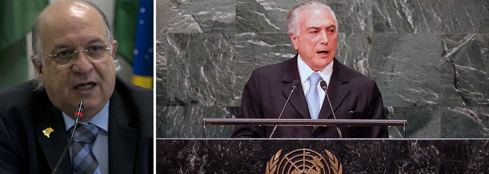 O cientista político Paulo Vannuchi observa que parte da intervenção de Michel Temer conflita com a linha de atuação de seu ministro das Relações Exteriores, José Serra; “Ele manda um abraço ao presidente da Colômbia, Juan Manuel Santos, pelo avanço no acordo de paz negociado com as Farc. O problema é que Serra é muito alinhado ao ex-presidente Álvaro Uribe, que foi contrário ao acordo”, afirma; segundo Vannuchi, Temer também contradiz seu chanceler quando menciona “apoiar a integração latino-americana”