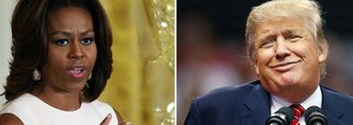 Primeira-dama dos Estados Unidos, Michelle Obama, disse ter ficado profundamente abalada com os comentários do candidato republicano à Casa Branca, Donald Trump, sobre o seu comportamento abusivo com mulheres; "Eu não consigo acreditar que eu estou dizendo que um candidato à presidência dos Estados Unidos se vangloriou de atacar sexualmente mulheres", afirmou; "Isso não é normal, isso não é a política usual", completou