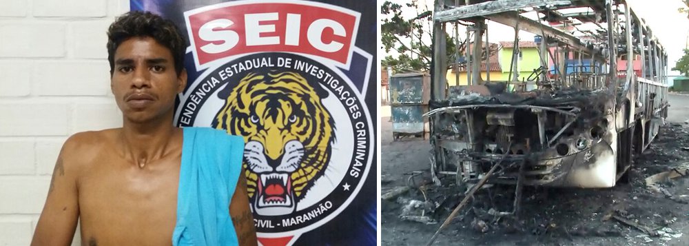 A Polícia Civil, por meio da Superintendência Estadual de Investigações Criminais (Seic), cumpriu mandado de prisão preventiva de Luciano da Silva Diniz, 25 anos, no bairro Jardim Tropical, na Região Metropolitana de São Luís; de acordo com o superintendente da Seic, Tiago Bardal, foram indiciados, 82 pessoas envolvidas com incêndios à coletivos no estado ocorridos em maio