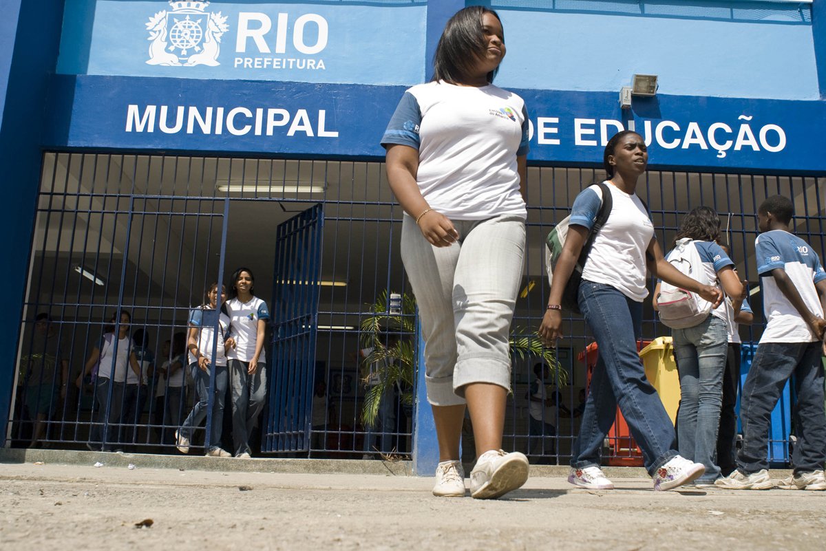 Escolas do Amanhã na Escola Municipal Padre Aleixo, na Cidade de Deus, em Jacarepaguá, uma das 150 unidades participantes do projeto da Prefeitura do Rio de Janeiro.
