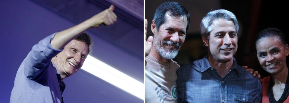 O senador Marcelo Crivella (PRB) foi lançado oficialmente como candidato do se partido à Prefeitura do Rio; o parlamentar pretende não associar a sua campanha à igreja, mas algumas camisetas exibiam frases como "Diga não às drogas e sim a Jesus" e "O Pai é nosso"; o postulante prometeu maiores investimentos em saúde e em educação; deputado federal Alessandro Molon (Rede Sustentabilidade) também oficializou a candidatura e prometeu transparência, que, segundo ele, "é o melhor antídoto contra o mau uso do dinheiro público"