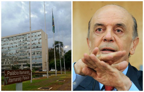Não há mais a bandeira do Mercosul diante do Palácio do Itamaraty, em Brasília; a determinação partiu do chanceler José Serra, que jamais escondeu sua aversão pelos países vizinhos
