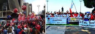 Grande mobilização organizada pela CUT reúne manifestantes contra flexibilização da CLT, privatizações, mudanças na Previdência e outras "medidas de austeridade do governo ilegítimo" em diversas capitais do Brasil