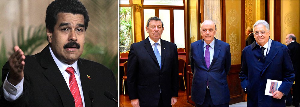 Presidente venezuelano, Nicolás Maduro, chamou de "escândalo" a denúncia de que "o governo golpista do Brasil" tentou "em vão, de maneira ilegal", pressionar o Uruguai para que se somasse à "tríplice aliança", formada por Brasil, Paraguai e Argentina, a fim de excluir a Venezuela da presidência do bloco