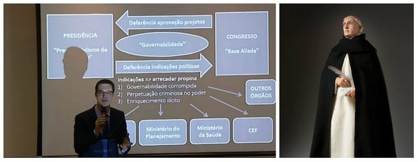 "Inebriado pelo som da própria voz, com a visão ofuscada pela miragem da fogueira que julga estar erigindo para Lula, Dallagnol ultrapassou todos os limites da compostura que se espera de agentes da lei.  Ali estava um pequeno Torquemada insuflando a intolerância", diz a colunista Tereza Cruvinel; "A opinião pública, apesar da visibilidade que a mídia deu ao show, não é desprovida de discernimento. O Brasil vive uma tragédia, que o ameaça de voltar a ser um mero país periférico produtor de matérias-primas, mas ainda não perdeu a inteligência"