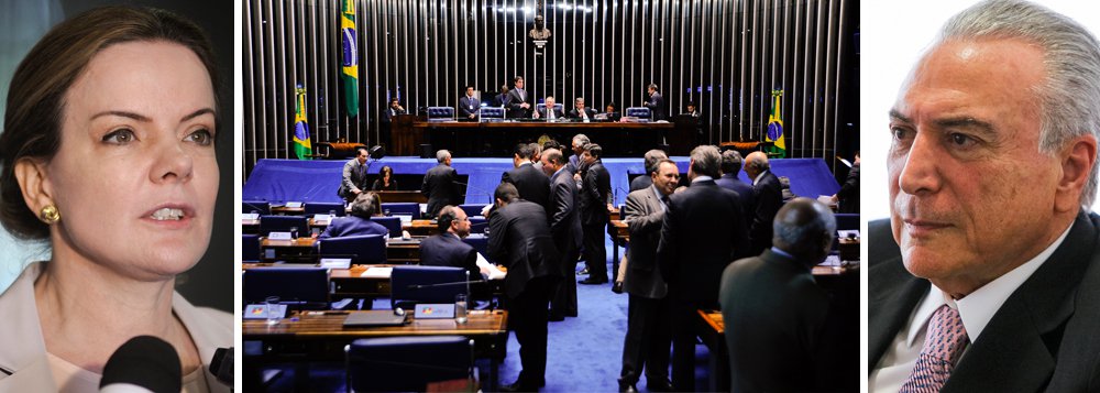 Senadora Gleisi Hoffmann (PT-PR) destaca, em artigo, a posição do Ministério Público Federal de que não houve empréstimos ilegais nos atrasos em repasses do Tesouro Nacional para o BNDES, processo idêntico ao do Banco do Brasil e o Plano Safra, fundamento formal pelo qual a presidente Dilma está sendo afastada; ela critica o fato de isso não ter ganhado espaço na imprensa, "seja porque não lhe interessa a volta de Dilma, seja para poupar-se de vergonha maior", e cobra o Senado em sua decisão final sobre o afastamento da presidente: "O Senado da República não pode tapar os olhos para essa situação"; "Esse impeachment é vergonhoso, ainda mais quando se vê o presidente interino, Michel Temer, praticar a maior irresponsabilidade fiscal da história recente do Brasil", conclui