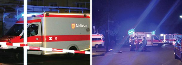 Um homem invadiu um trem com destino a Wurzburg, no centro-sul da Alemanha, com um machado e feriu quatro pessoas, sendo três gravemente; inicialmente, a imprensa alemã havia divulgado que 20 indivíduos teriam ficado feridos, mas esse era o número de passageiros da composição; a agressão ocorreu por volta de 22h10 (horário local), e o agressor foi baleado pela polícia