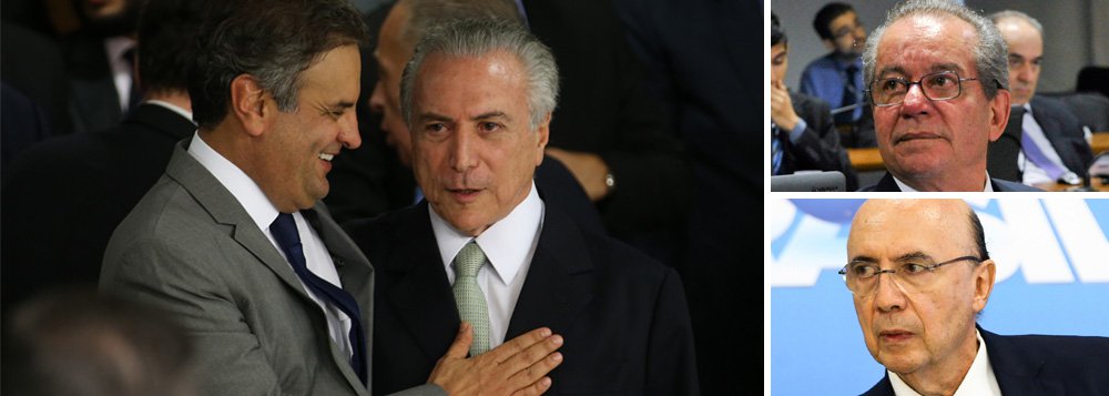 "Acabou a lua-de-mel do PSDB com o PMDB. Por PSDB leia-se o PSDB de Aécio Neves. Aquelas cenas em que Aécio aparecia, sorridente, paparicando Temer são fotos do passado", afirma Alex Solnik, colunista do 247, ao comentar crítica do senador tucano José Aníbal contra o ministro da Fazenda, Henrique Meirelles; "No fundo, no fundo, a única coisa que o PSDB de Aécio queria do PMDB era jogar Dilma pra fora do ringue", diz Solnik; ele relaciona ainda a má relação dos dois partidos com as eleições de 2018: "O PMDB não é boa companhia para quem quer ganhar em 2018. Depois de romper a frágil e episódica aliança com o PMDB, Aécio terá de resolver outro problema: como tirar Lula da disputa. Porque de Meirelles ele pode ganhar, mas Lula é osso duro de roer"