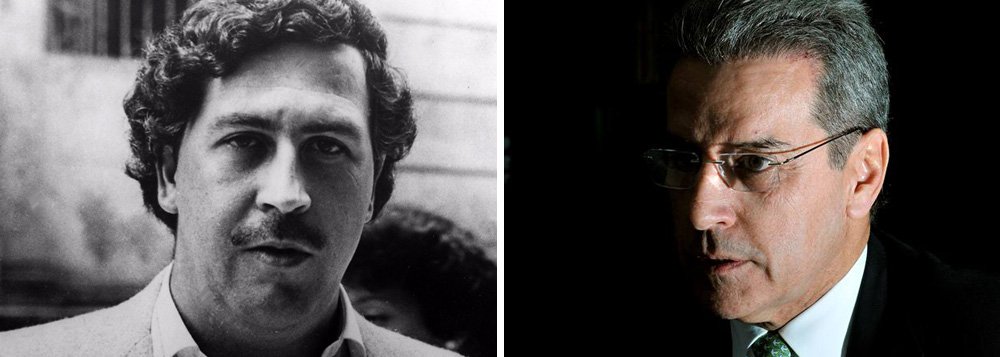 O Ministério Público do Distrito Federal comparou o ex-senador Luiz Estevão, condenado por desvios de recursos nas obras do Tribunal Regional do Trabalho, em São Paulo, ao poderoso traficante colombiano Pablo Escobar. O motivo foi ele ter reformado a ala onde está preso na Papuda; na Colômbia, Escobar construiu La Catedral, sua própria prisão