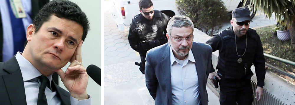 Defesa do ex-ministro da Fazenda Antonio Palocci e do ex-assessor dele, Branislav Kontic, protocolou um documento de exceção de suspeição em que alega que o juiz Sérgio Moro não está sendo imparcial em suas decisões; defesa destaca que ao atender um pedido da Polícia Federal para ampliar o prazo do inquérito que investiga o ex-ministro, Moro diz que uma nova prorrogação não será aceita e que "é desejável" que o novo prazo não seja utilizado na integralidade para a análise; "O que poderia justificar essa postura senão sugestivo interesse na causa? Prolatou-se tal e inusitado despacho em outros casos? Quais? Ou este é um feito 'especial'?", ressaltam os advogados