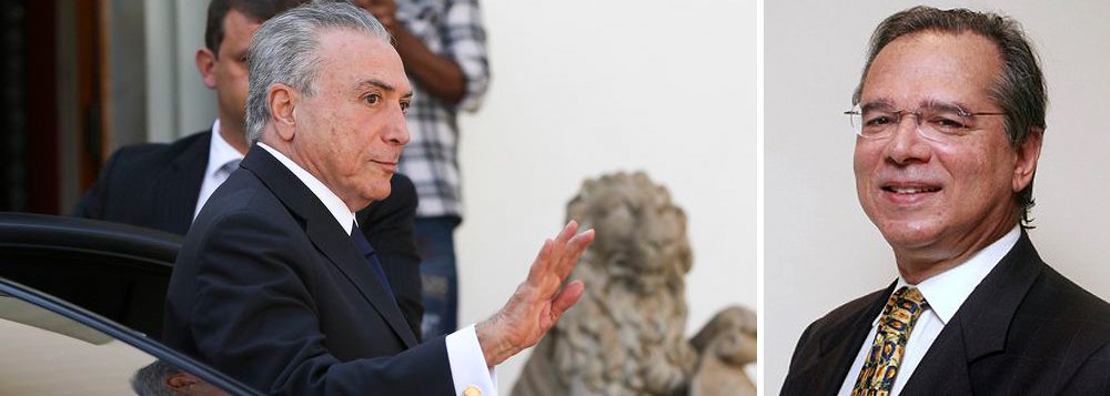 ‘Está configurada a estratégia de Temer. Até o enterro da presidente afastada, “bondades” calculadas como o reajuste dos servidores públicos e nenhuma “maldade” que possa ameaçar de fratura sua base de sustentação parlamentar. Aprovado o impeachment, seriam encaminhadas ao Congresso propostas de emendas constitucionais que permitissem o controle do crescimento das despesas federais, como uma nova idade mínima para a aposentadoria’, diz o colunista Paulo Guedes 