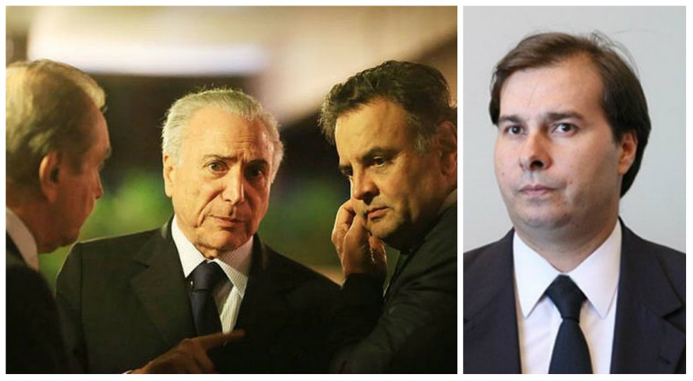 Na noite desta terça-feira, 12, o presidente do PSDB, senador Aécio Neves (MG), se reuniu com o presidente interino Michel Temer e com Agripino Maia (RN), presidente do DEM, no restaurante Le Jardim du Golf, durante a comemoração do aniversário do ministro da Educação, Mendonça Filho, para articular uma estratégia para “desidratar” a candidatura do deputado Marcelo Castro (PI) à presidência da Câmara; na avaliação de tucanos, a entrada do ex-ministro de Dilma Rousseff na disputa acabou facilitando a construção da unidade no bloco da "antiga oposição" pela candidatura de Rodrigo Maia (DEM-RJ)
