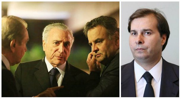 Na noite desta terça-feira, 12, o presidente do PSDB, senador Aécio Neves (MG), se reuniu com o presidente interino Michel Temer e com Agripino Maia (RN), presidente do DEM, no restaurante Le Jardim du Golf, durante a comemoração do aniversário do ministro da Educação, Mendonça Filho, para articular uma estratégia para “desidratar” a candidatura do deputado Marcelo Castro (PI) à presidência da Câmara; na avaliação de tucanos, a entrada do ex-ministro de Dilma Rousseff na disputa acabou facilitando a construção da unidade no bloco da "antiga oposição" pela candidatura de Rodrigo Maia (DEM-RJ)