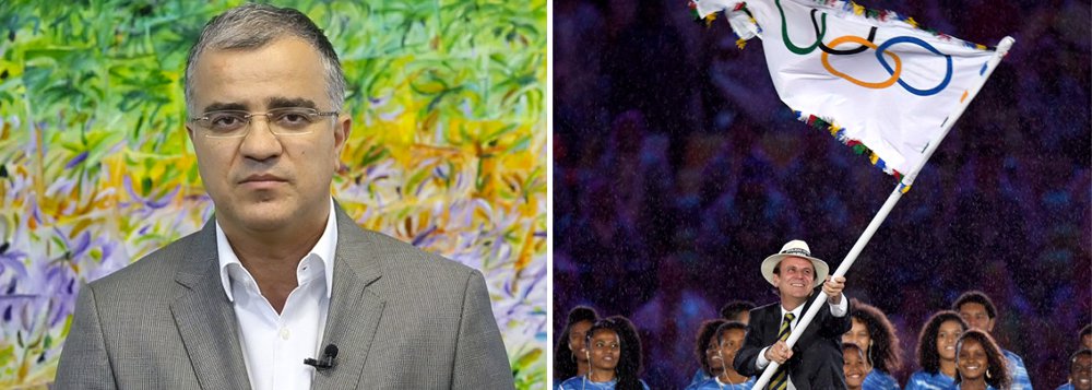 Para o jornalista, que destaca a importância do papel do ex-presidente Lula e da presidente Dilma na realização dos Jogos, "Eduardo Paes é o político que mais ganha com o bom resultado dos Jogos Olímpicos"; para Kennedy Alencar, apesar das gafes, o prefeito do Rio "soube ser um bom anfitrião, admitindo erros e buscando fazer as correções necessárias"