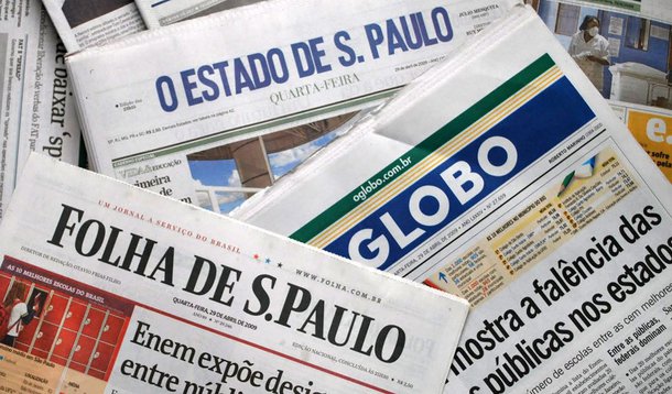 A circulação dos cinco maiores jornais do País teve uma queda significativa no primeiro semestre de 2016, na comparação com o mesmo período do ano passado; a tiragem da Folha caiu da média diária de 352.925 exemplares no primeiro semestre de 2015 para 304.594 exemplares nos primeiros seis meses deste ano; O Globo teve circulação média de 291.909 exemplares no primeiro semestre de 2016, contra 317.954 no mesmo período de 2015; o Estadão caiu de 247.605 para 210.314 exemplares