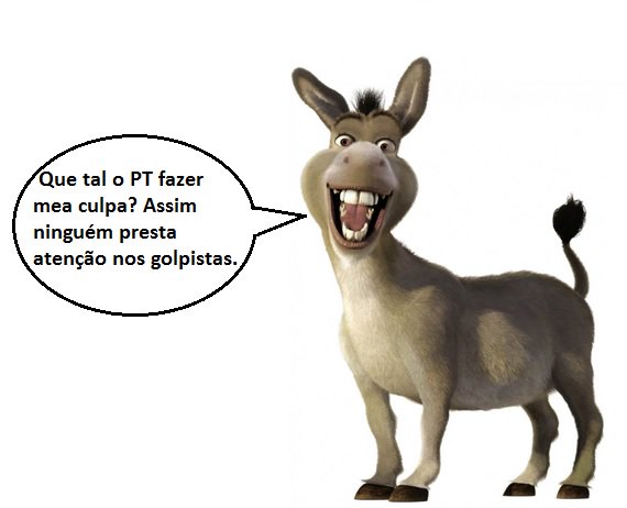 O PT deve fazer mea culpa por que? Por tirar 40 milhões da pobreza? Por manter o desemprego cadente durante 11 dos 13 anos que governou? Por ter feito o salário médio do trabalhador subir mês a mês durante 11 dos 13 anos que governou? Por ter colocado negros pobres na faculdade? Vão se catar!