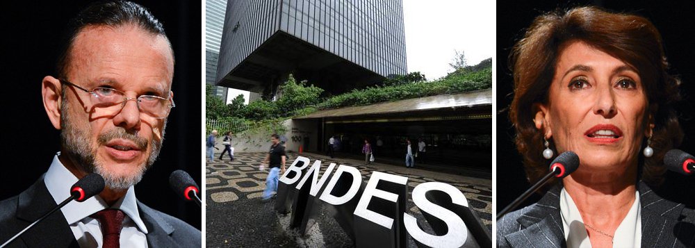 No primeiro semestre, os desembolsos do Banco Nacional de Desenvolvimento Econômico e Social (BNDES) para repasse de financiamentos foram de R$ 40,1 bilhões, queda de 42% em comparação com os primeiros seis meses de 2015; "As consultas e as aprovações (dos financiamentos) passam por uma fase de acomodação, sugerindo possível recuperação no nível de atividade da economia", informou o banco, cuja presidência passou de Luciano Coutinho, durante o governo Dilma, para Maria Silvia Bastos, no governo interino; a maior parte dos recursos foi para projetos do setor de infraestrutura, 32,3% do total desembolsado; em seguida, indústria, comércio e serviços e por fim agropecuária