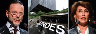 No primeiro semestre, os desembolsos do Banco Nacional de Desenvolvimento Econômico e Social (BNDES) para repasse de financiamentos foram de R$ 40,1 bilhões, queda de 42% em comparação com os primeiros seis meses de 2015; "As consultas e as aprovações (dos financiamentos) passam por uma fase de acomodação, sugerindo possível recuperação no nível de atividade da economia", informou o banco, cuja presidência passou de Luciano Coutinho, durante o governo Dilma, para Maria Silvia Bastos, no governo interino; a maior parte dos recursos foi para projetos do setor de infraestrutura, 32,3% do total desembolsado; em seguida, indústria, comércio e serviços e por fim agropecuária