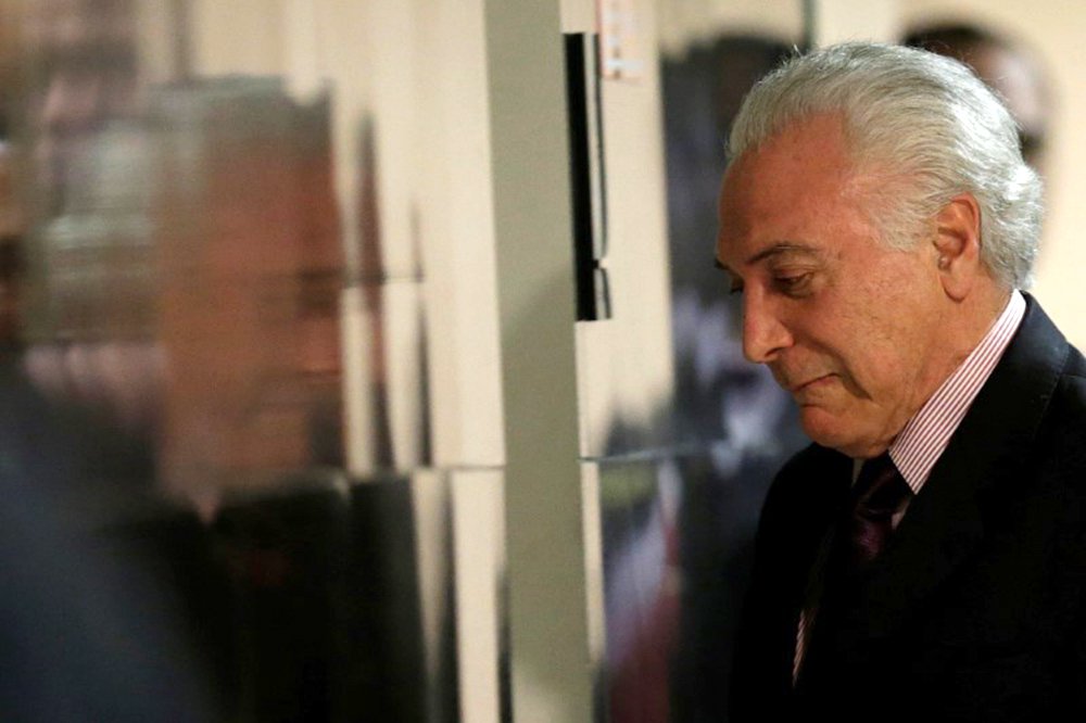 Presidente Michel Temer após declaração à imprensa no Palácio do Planalto 01/06/2018 REUTERS/Ueslei Marcelino