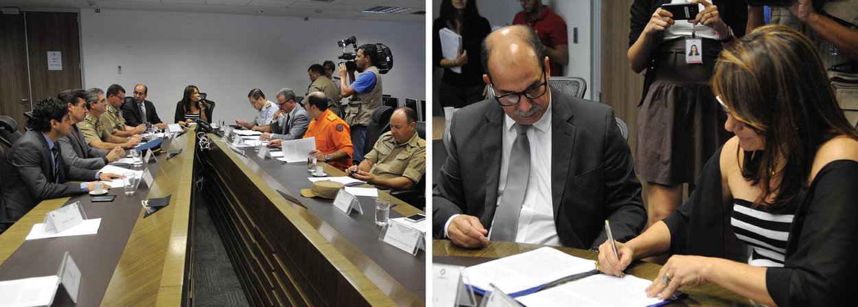 Os governos de Brasília e de Goiás assinaram protocolo de intenções para implementar o Pacto de Segurança Integrada para o Entorno; com isso, forças de segurança das duas unidades da Federação trabalharão em conjunto; as ações serão resultado da integração das metodologias dos programas Viva Brasília — Nosso Pacto pela Vida, da capital federal, e Goiás com Vida, do Executivo goiano; ambas apostam na união entre as forças de segurança e outros órgãos de governo para construir uma cultura de paz; entre as prioridades estão o aumento nas apreensões de drogas e de armas, a solução de crimes contra a vida e a diminuição da vulnerabilidade social