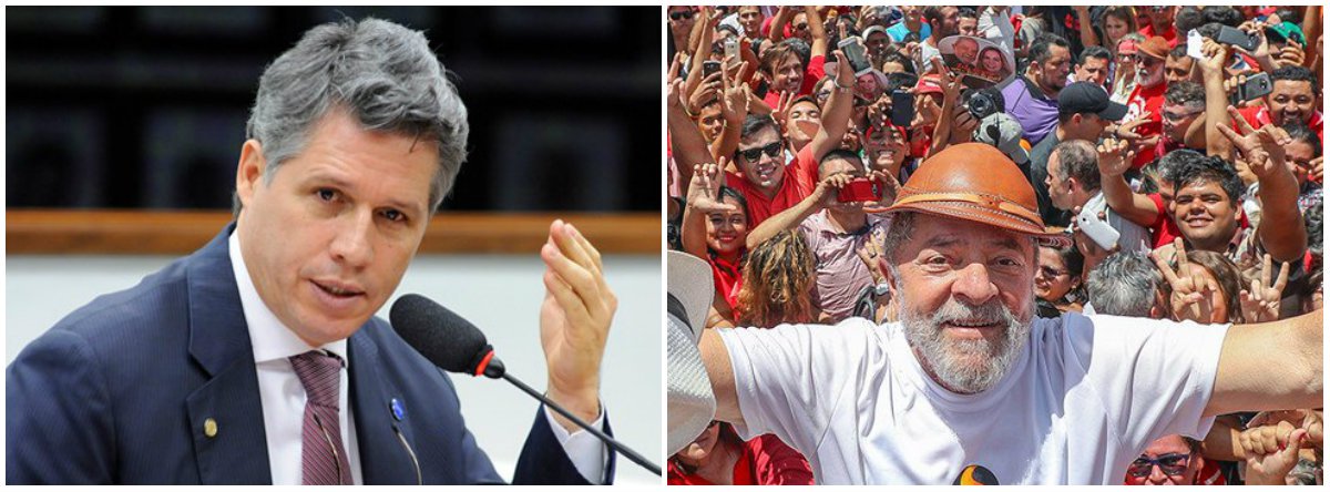 "Nova pesquisa do Ibope revela: @LulaOficial segue na liderança e tem mais do que o dobro de votos do segundo colocado! O Brasil quer voltar a sorrir. Chama que o homem dá jeito!", afirmou o deputado federal Paulo Teixeira (PT-SP)