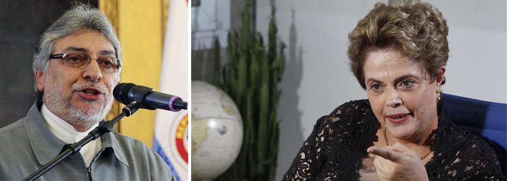 O ex-presidente do Paraguai Fernando Lugo explica a natureza dos golpes que o derrubaram e também à presidenta Dilma: "Esses [novos] golpes são muito mais elaborados, são jurídico-midiáticos, como foi o da companheira Dilma, das corporações midiáticas, que alimentam, dão insumo com falsas verdades, atacando a pessoa em sua moral, como fazem com Lula, por exemplo, e com os demais atores progressistas", observa